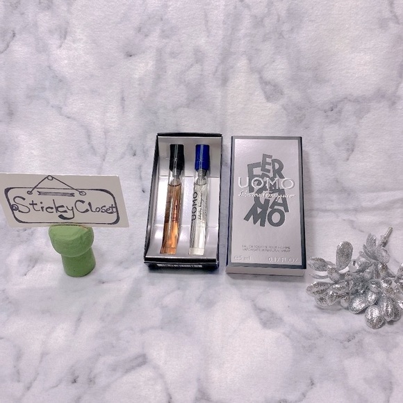 Salvatore Ferragamo Uomo Urban Feel EDT Twin Pack, 2 x 5 ml, Natural Spray, NEW - Picture 1 of 8